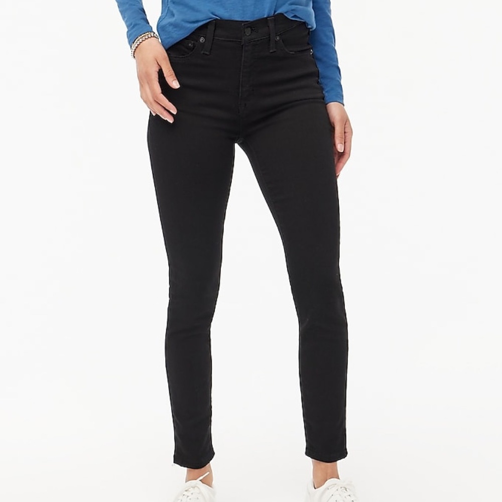 J. Crew Jeans 8” toothpick black wash skinny jeans size 29 pre-owned